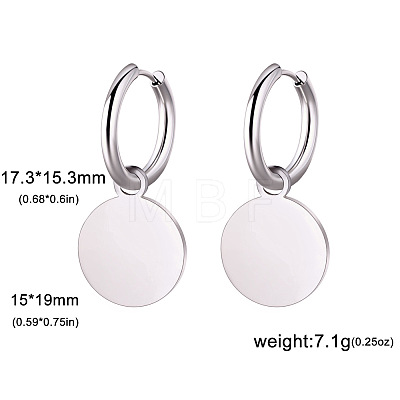 304 Stainless Steel Hoop Earrings FS-WG6A0FB-03-1