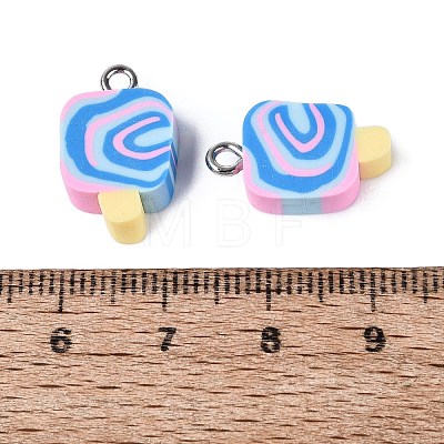 Handmade Polymer Clay Pendants CLAY-Q253-07P-08-1