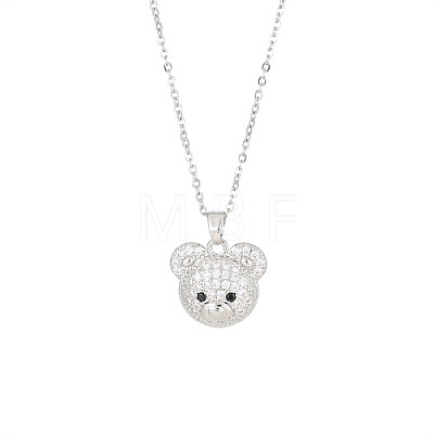 Brass Pave Crystal Rhinestone Pendant Necklaces for Wowen GP4865-4-1