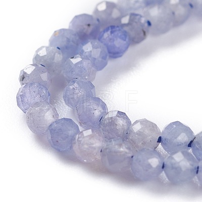 Natural Tanzanite Beads Strands G-A026-A05-3mm-1