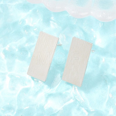 Brass Stud Earrings EJEW-G471-27A-P-1
