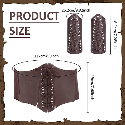 2Bags Adjustable PU Leather Cord Bracelets AJEW-ME0002-92-1