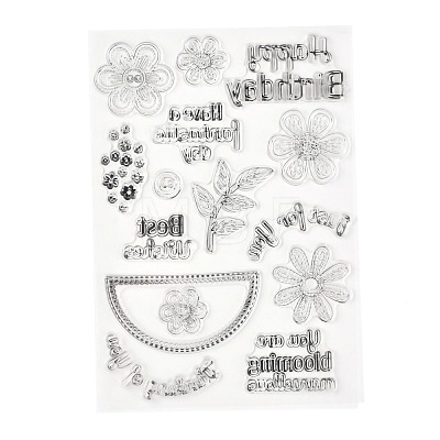 Silicone Clear Stamps X-DIY-A013-19-1