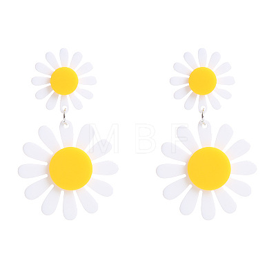 Bohemian Acrylic Dangle Stud Earrings WG25006-02-1