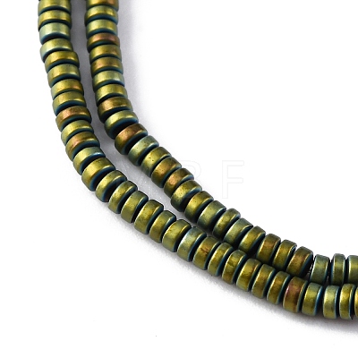 Electroplated Non-magnetic Hematite Beads Strands G-P571-A01-01B-1