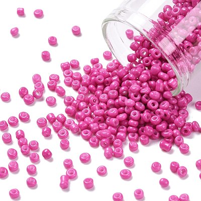 12/0 Baking Paint Glass Seed Beads SEED-US0001-04-2mm-1
