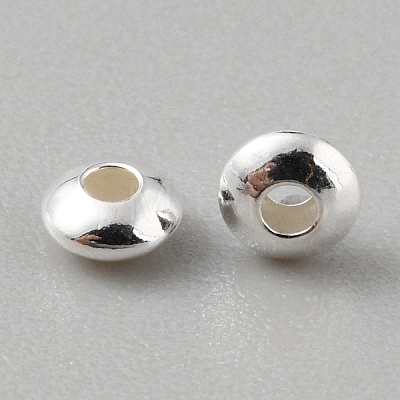 925 Sterling Silver Spacer Beads STER-WH0015-01A-S-1