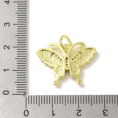 Brass Enamel Micro Pave Cubic Zirconia Pendants KK-Z042-11G-03-1