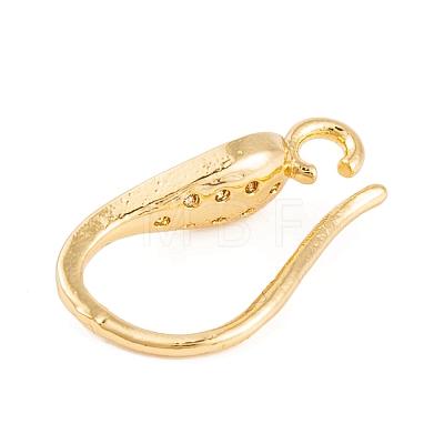 Rack Plating Brass Cubic Zirconia Earring Hooks KK-S374-05G-02-1
