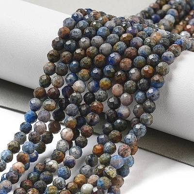 Natural Dumortierite Beads Strands G-G161-A04-03-1