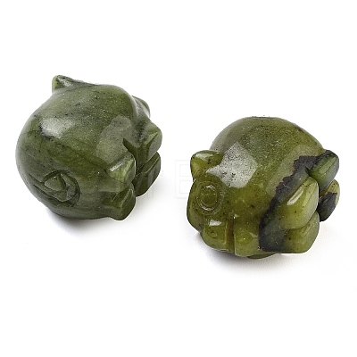 Natural Southern Jade Carved Figurines DJEW-L023-C07-1