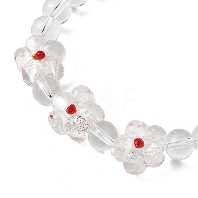 Crystal Glass Beaded Stretch Bracelets for Women BJEW-JB12791-01-1