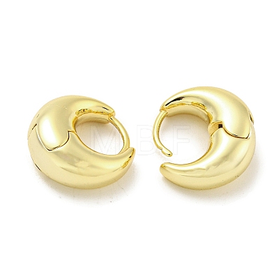 Brass Hoop Earrings EJEW-L211-010L-G-1