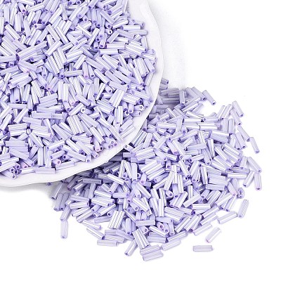 FGB Grade A Glass Round Bugle Beads SEED-Q040-06A-07-1