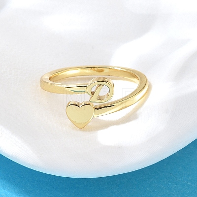 Brass Cuff Rings for Women RJEW-U044-D-1