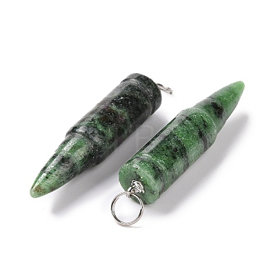 Natural Ruby in Zoisite Pointed Pendants G-D850-14-1