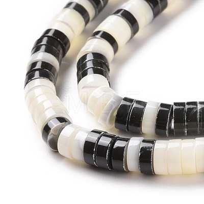 Natural Trochid Shell Beads Strands SSHEL-G023-02B-04-1