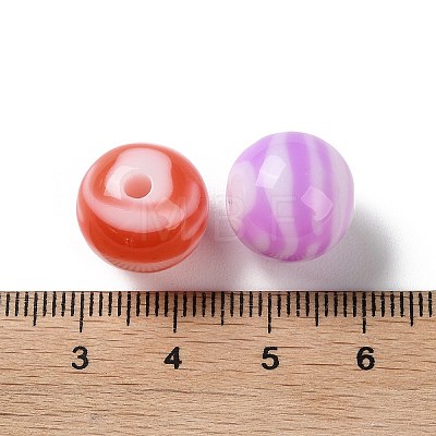 Two Tone Opaque Acrylic Beads SACR-I005-02A-1