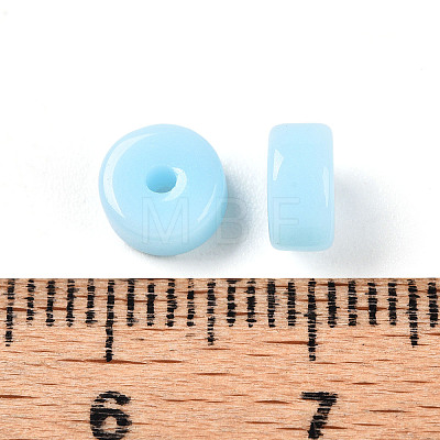 Opaque Solid Color Glass Beads X1-GLAA-N007-6x3mm-A06-1