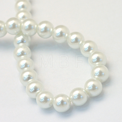 Baking Painted Glass Pearl Round Bead Strands HY-Q003-10mm-01-1