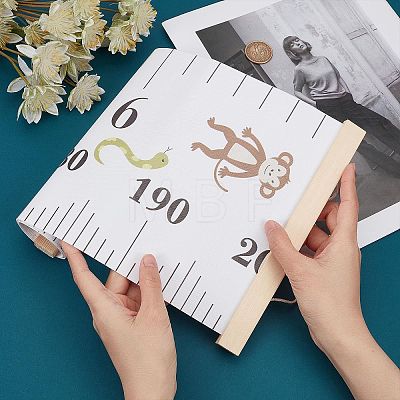 Creative Cartoon Decorative Home Canvas Hanging Height Measurement Ruler HJEW-WH0042-47E-1