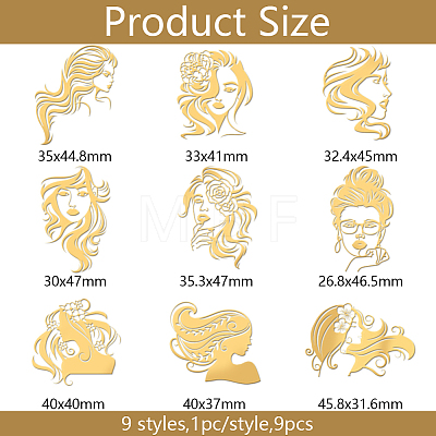 Nickel Decoration Stickers DIY-WH0450-128-1