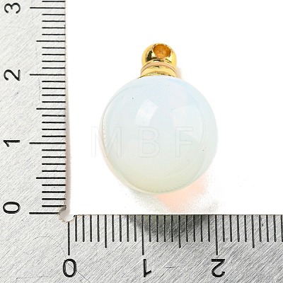 Opalite Perfume Bottle Pendants G-K338-22G-09-1