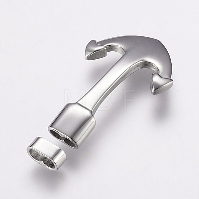304 Stainless Steel Hook Clasps STAS-E144-134P-1