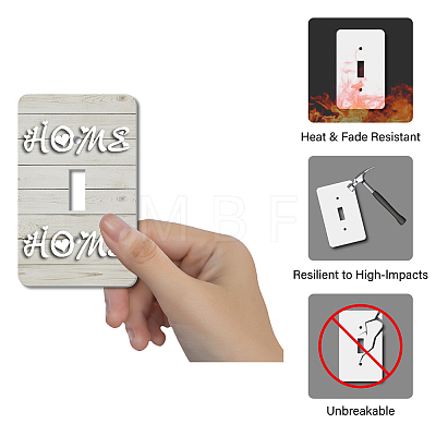 CREATCABIN 2Pcs Acrylic Light Switch Plate Outlet Covers DIY-CN0001-93E-1