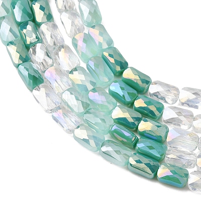 Electroplate Glass Beads Strands EGLA-D300-05-18-1