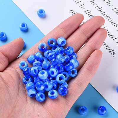 Acrylic European Beads MACR-S375-002B-02-1
