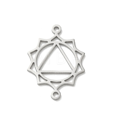 Chakra 304 Stainless Steel Connector Charms SA-CBA28C1-01E-P-1