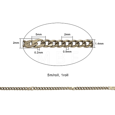 Brass Coated Iron Cable Chains CH-CJ0001-04AB-1