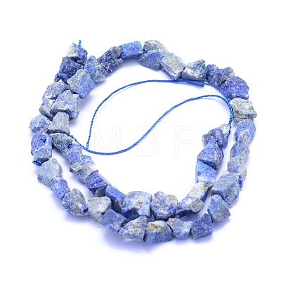 Raw Rough Natural Lapis Lazuli Beads Strands G-I279-B08-1