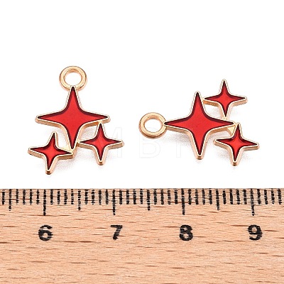 Alloy Enamel Pendants ENAM-T020-38C-RS-1