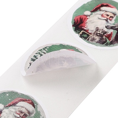 Christmas Round with Word Roll Stickers DIY-S045-01F-1