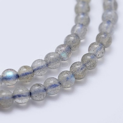 Natural Labradorite Beads Strands G-I206-46-3mm-1