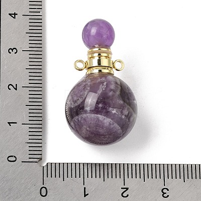 Natural Amethyst Perfume Bottle Pendants GG-CBA7610-02G-04-1