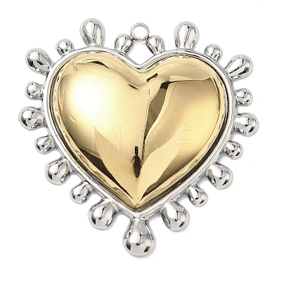 Two-tone 304 Stainless Steel Big Pendants STAS-G371-19-1