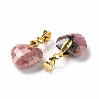 Natural Rhodonite Pendants G-C023-07D-1
