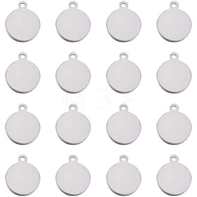 201 Stainless Steel Stamping Blank Tag Pendants STAS-PH0018-71P-1