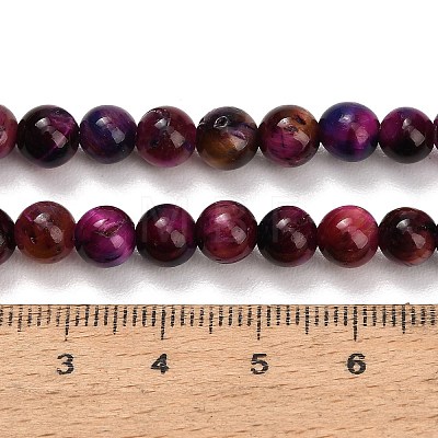 Natural Tiger Eye Beads Strands LS-G-B133-A02-6mm-10-1