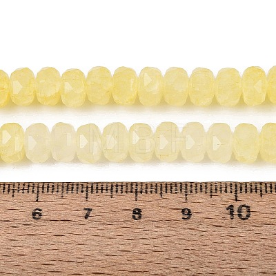 Imitation Jade Crackle Glass Beads Strands GLAA-N068-01A-A06-1