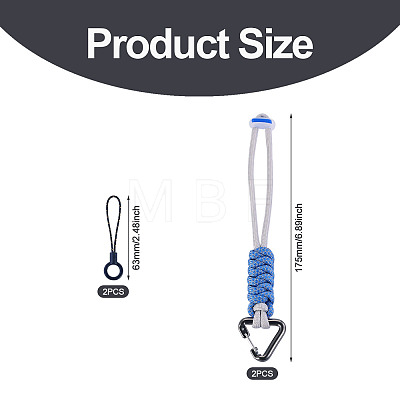 Polyester Cord Ropes Pendant Decorations HJEW-TADJ0022-01C-1