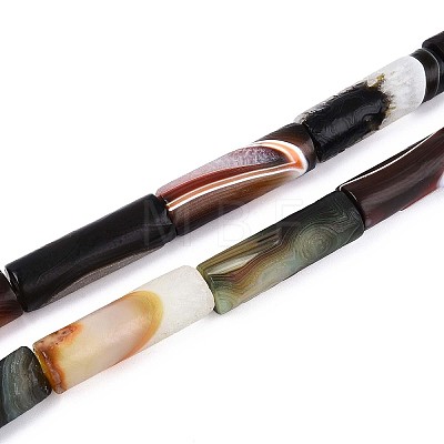 Natural Agate Beads Strands G-N357-05B-01-1