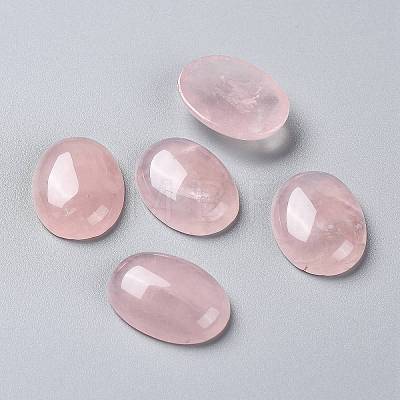 Natural Rose Quartz Cabochons X-G-L553-41-1