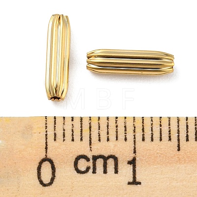 Rack Plating Eco-friendly Brass Beads KK-M257-21G-1