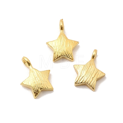 925 Sterling Silver Textured Star Charms STER-K188-09A-G-1
