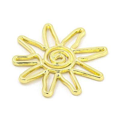 Rack Plating Alloy Pendants FIND-M022-02G-1