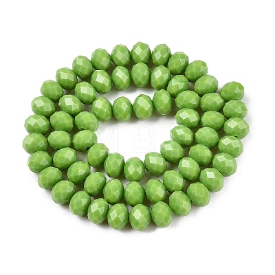 Opaque Solid Color Imitation Jade Glass Beads Strands LS-EGLA-A044-P8mm-D30-1